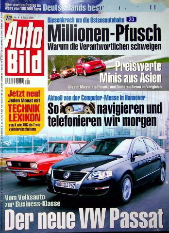 Deckblatt Auto Bild (09/2005)